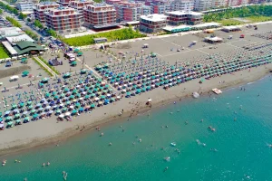 At the northern tip of Albania’s Adriatic coast, Velipoja Beach is one of the most famous and scenic beaches in the region.