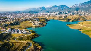 Situated southeast of Tirana, the Farka Artificial Lake is a serene destination for those seeking tranquility. The lake, spanning approximately 75 hectares,